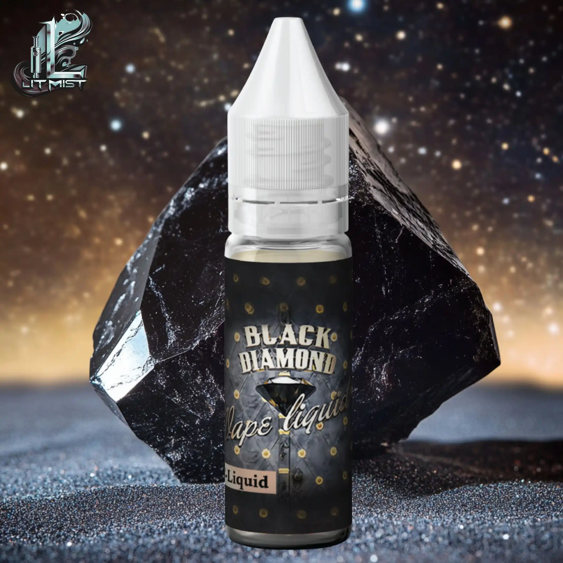 black diamond cbd vape juice 15ml with background