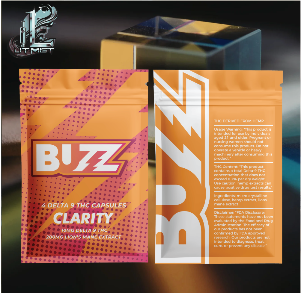buzz clarity 10mg delta 9 thc capsules