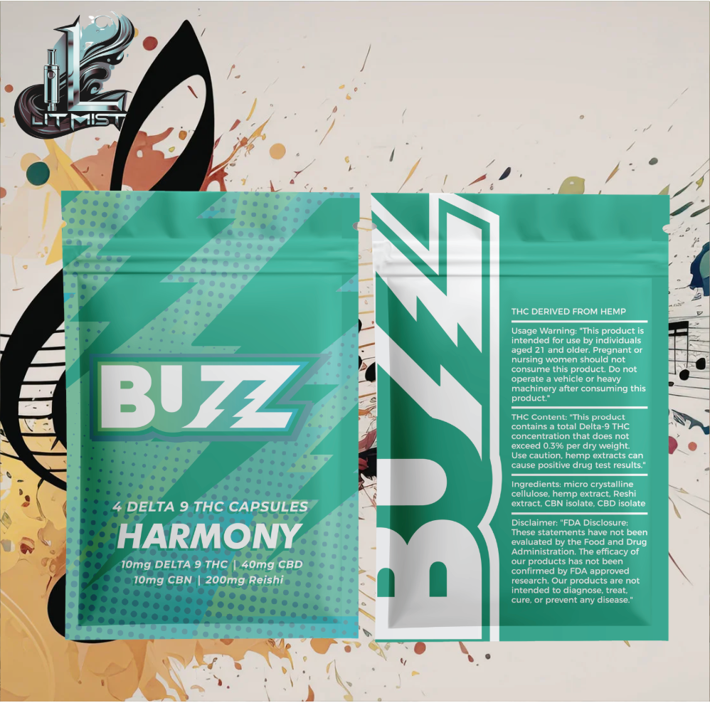 buzz harmony 4 delta 9 thc capsules